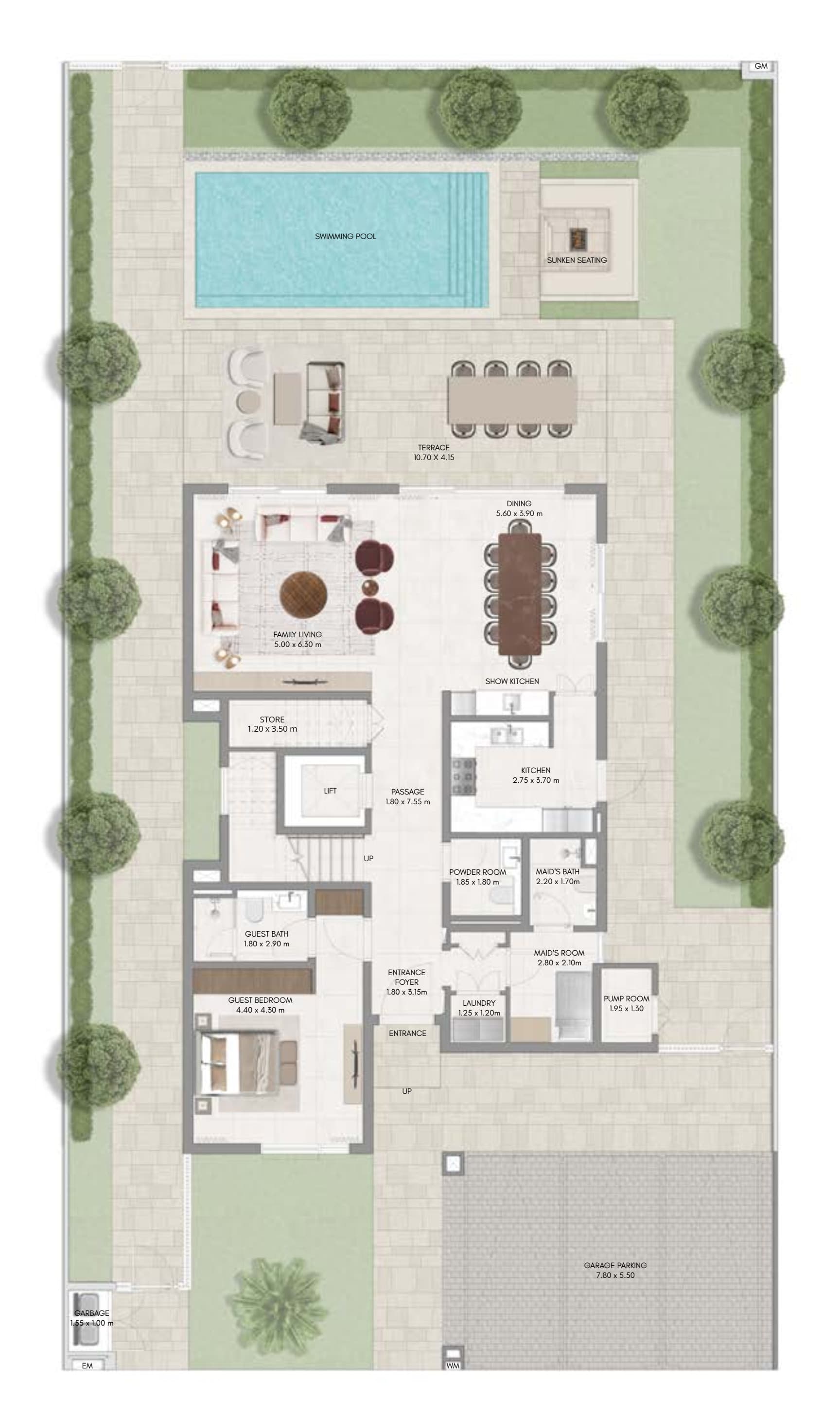 5 Bedroom Medium Villa