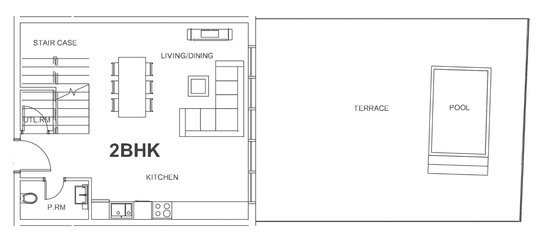 2 Bedroom Duplex