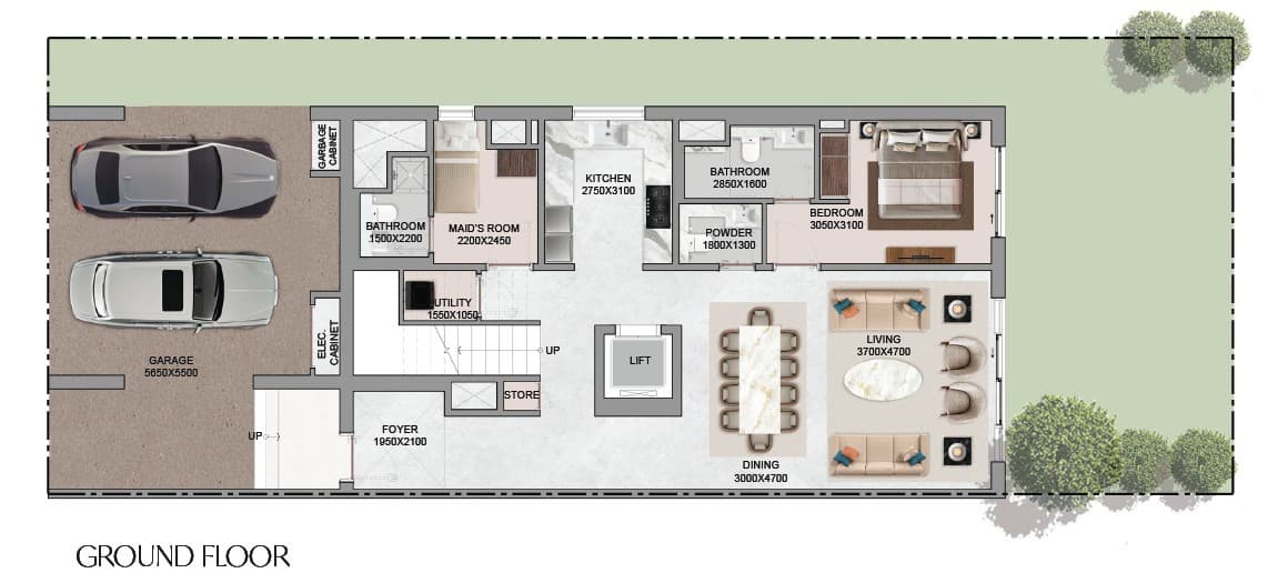 Courtyard Villa T5 Bedroom - Type A
