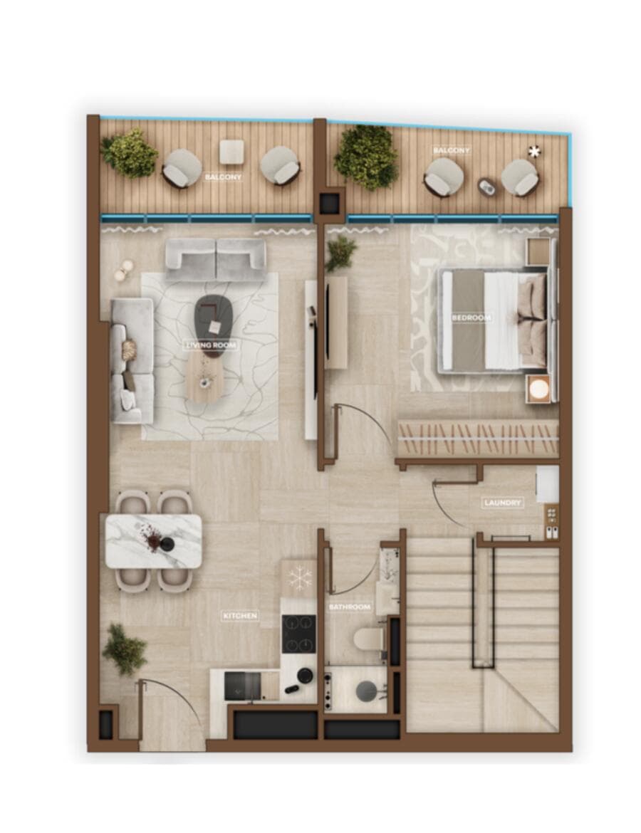 2 Bedroom Duplex Type B