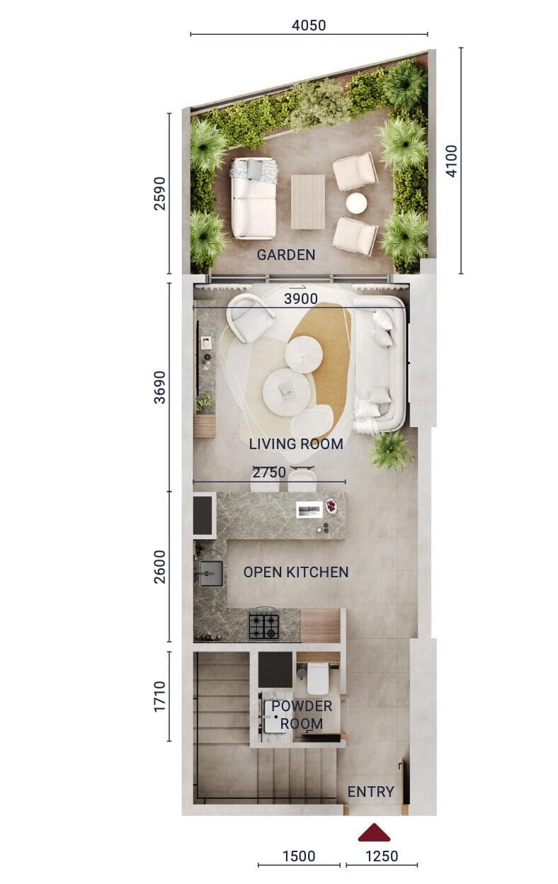 1 BEDROOM LOFT TYPE L