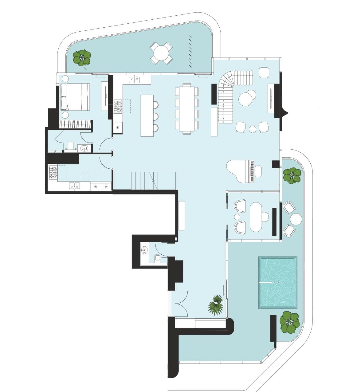 4 Bedroom Penthouse F