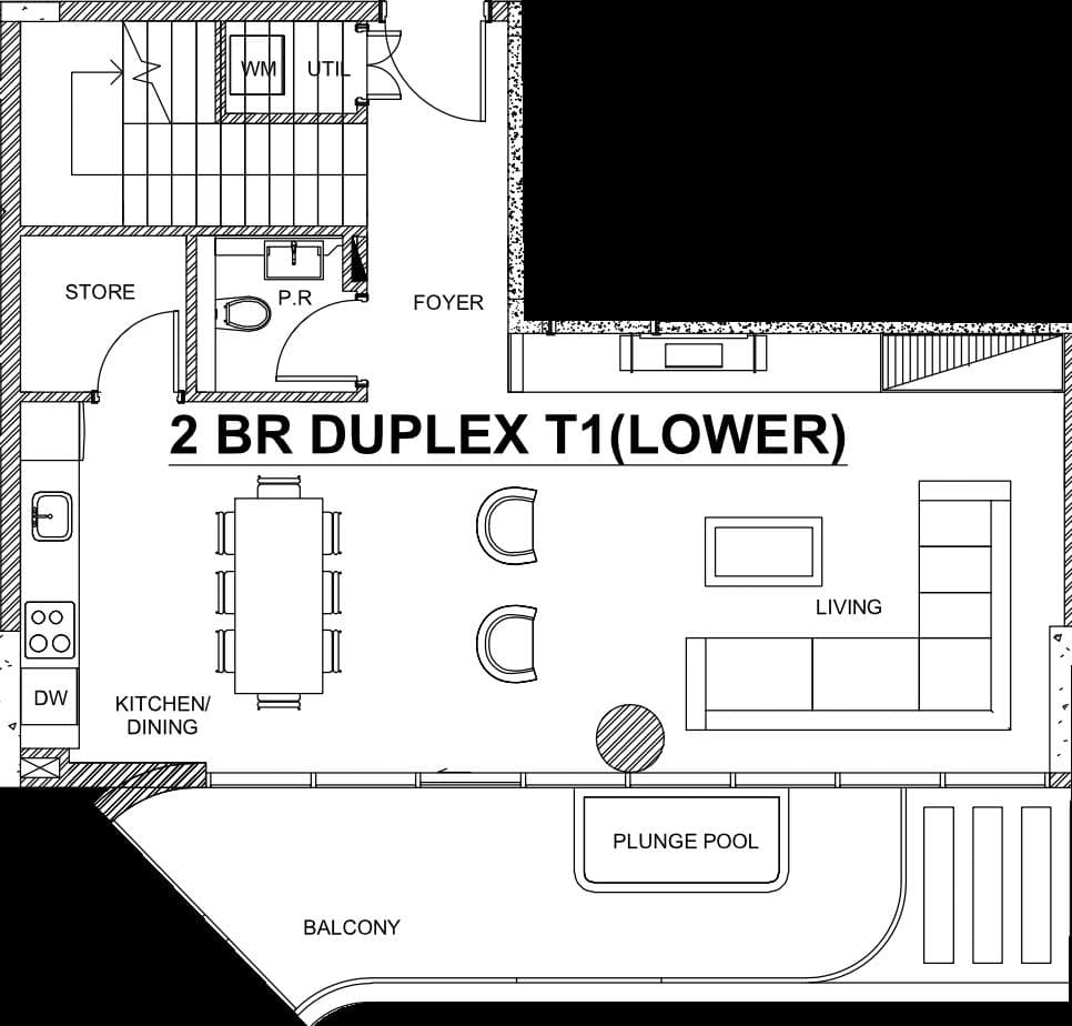 2 Bedroom Duplex