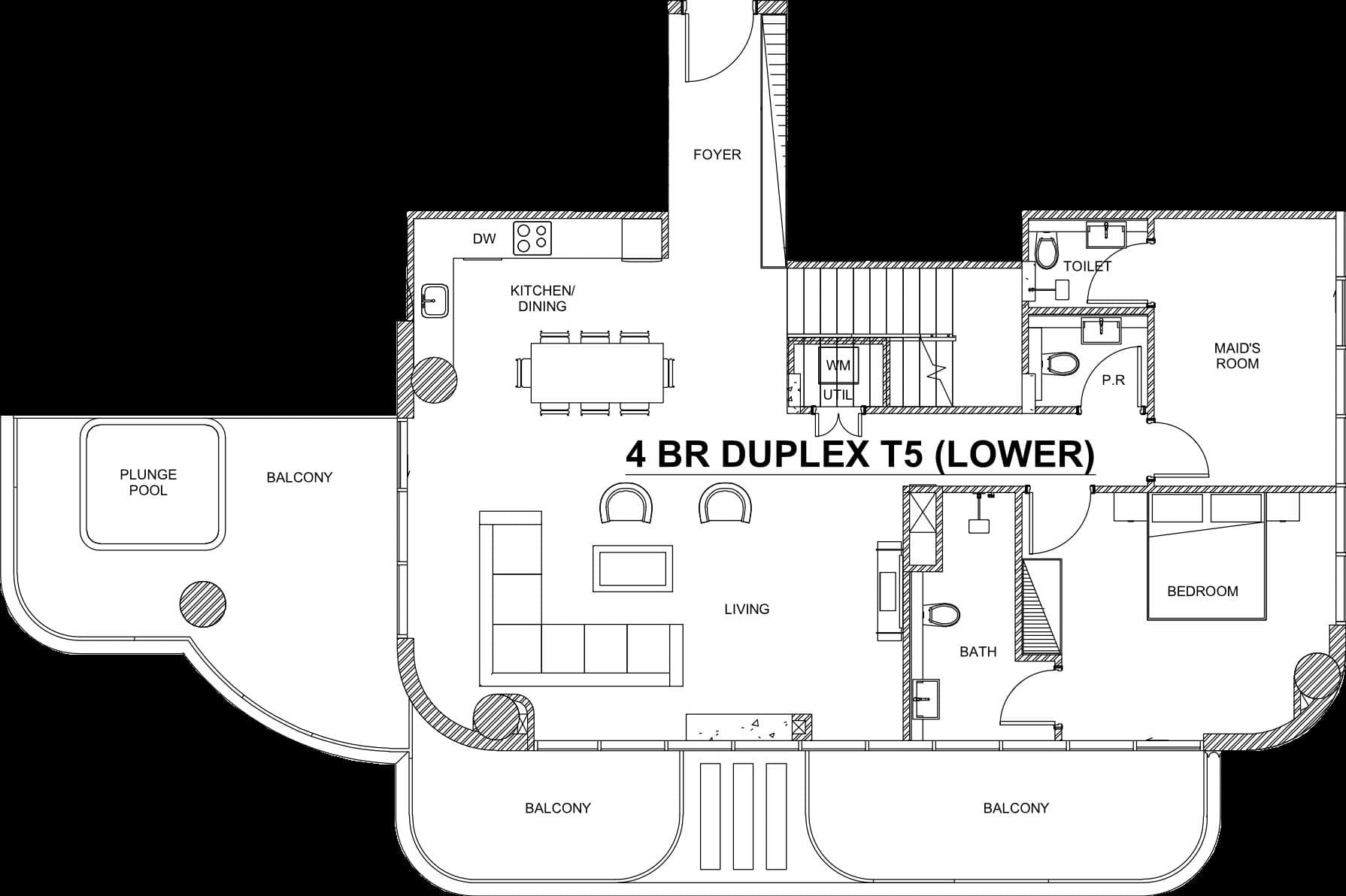 4 Bedroom Duplex